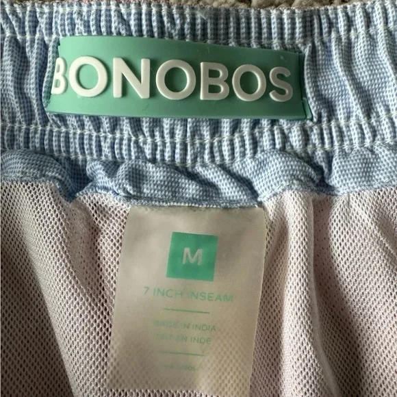 Bonobos Mens Shorts Medium Pink Board Swim Trunks Surfing Liner 7" Inseam, EUC - Picture 2 of 9